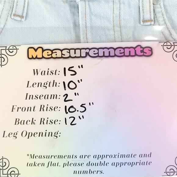 Free People x Sandrine Rose Distressed Denim Shorts with Yellow Zippers - Picture 14 of 14